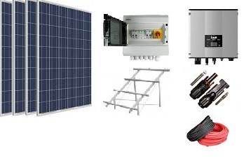 Kit Bombeo Solar para bombas AC de 1CV - 1500W